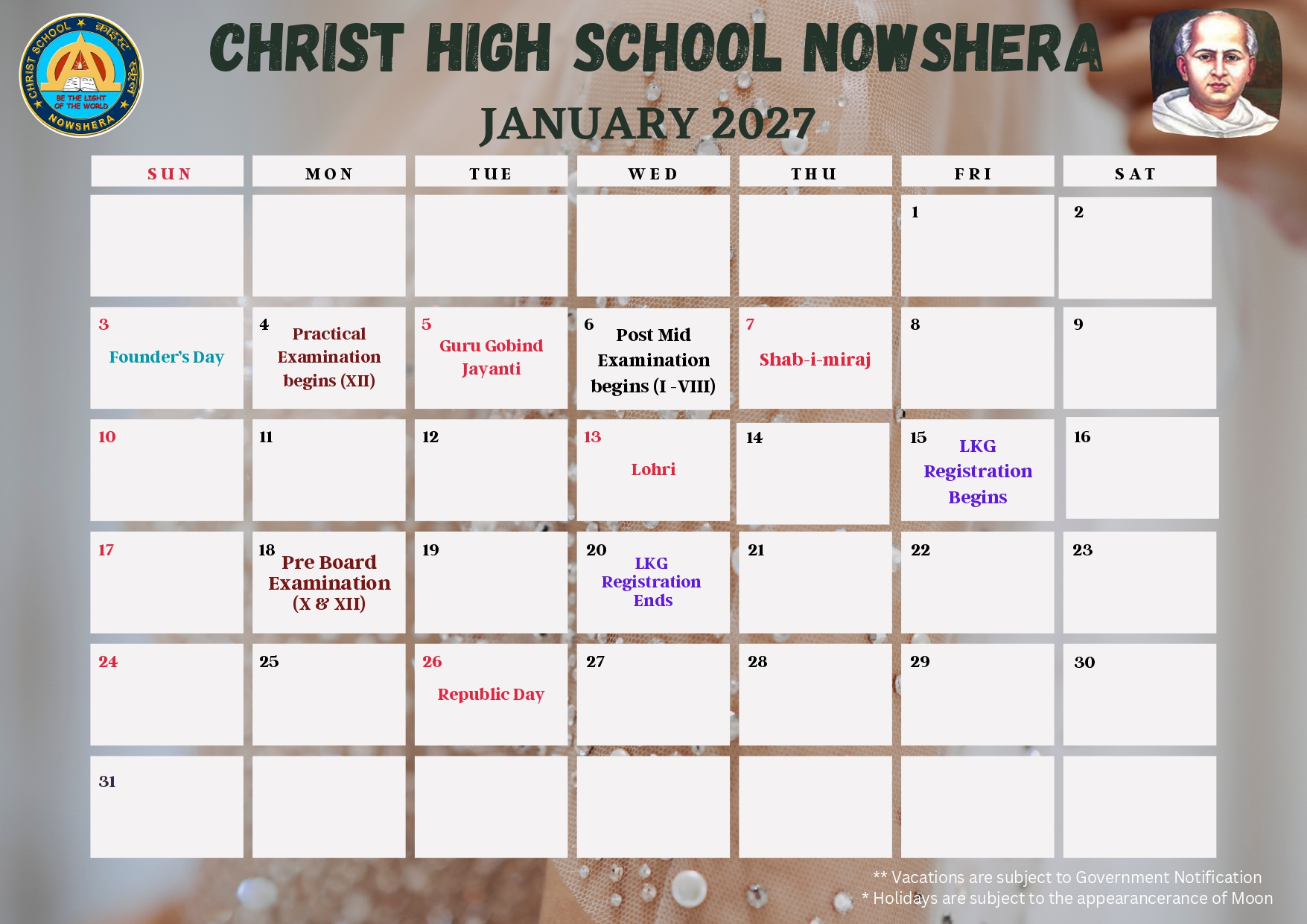 School Calender
